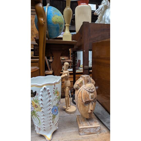 Wooden Fully Jointed Figure Articulated Artist Model Doll Figurine Vintage 12" - Picture 4 of 4